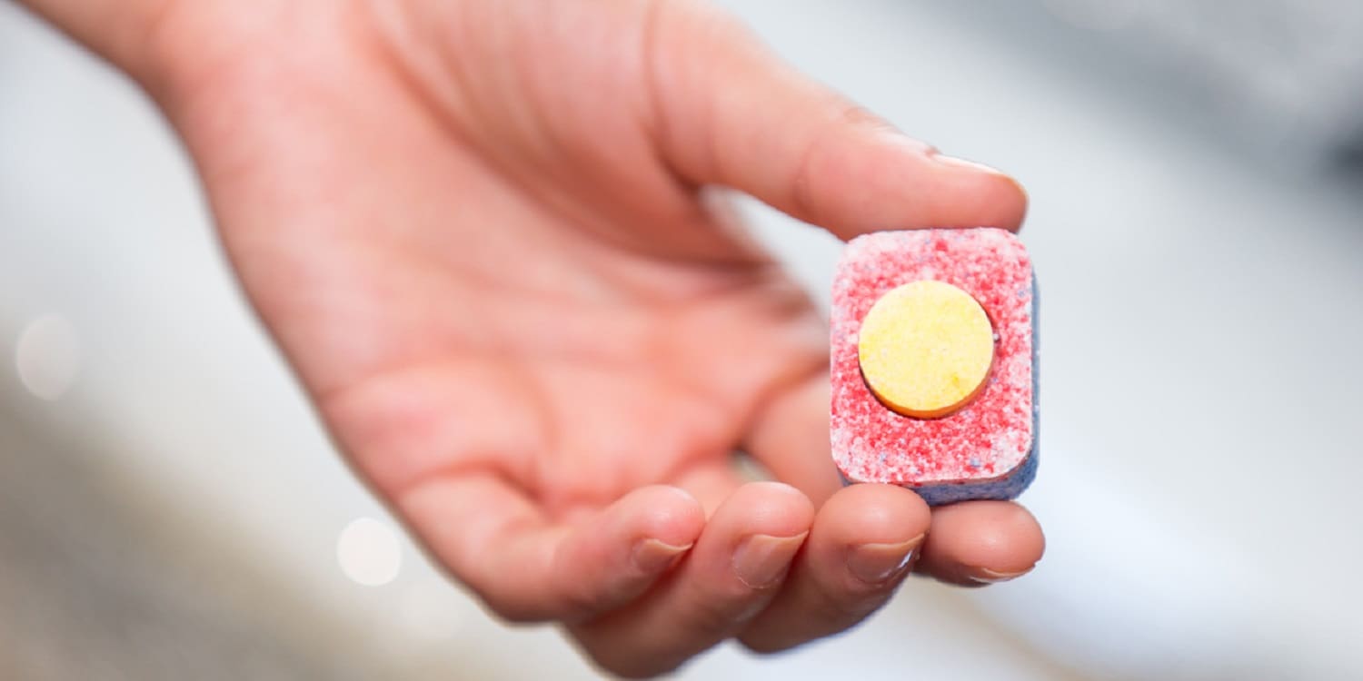 douche reinigen met vaatwastablet